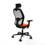 PIQUERAS Y CRESPO Silla de oficina Jorquera Naranja y Blanco