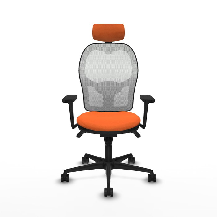 PIQUERAS Y CRESPO Silla de oficina Jorquera Naranja y Blanco PIQUERAS Y CRESPO Silla de oficina Jorquera Naranja y Blanco