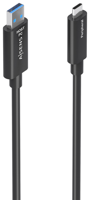 Aisens Cable USB 3.2 Gen 2 de 15m USB-A a USB-C Negro