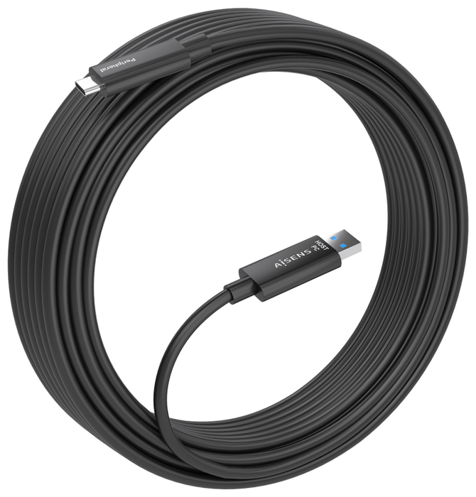Aisens Cable USB 3.2 Gen 2 de 15m USB-A a USB-C Negro