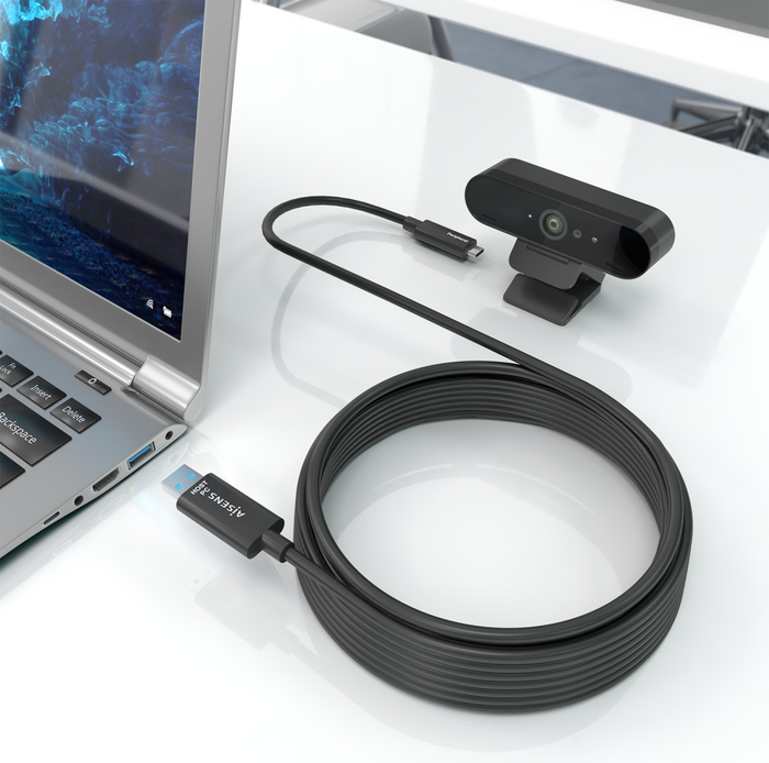Aisens Cable USB 3.2 Gen 2 de 15m USB-A a USB-C Negro