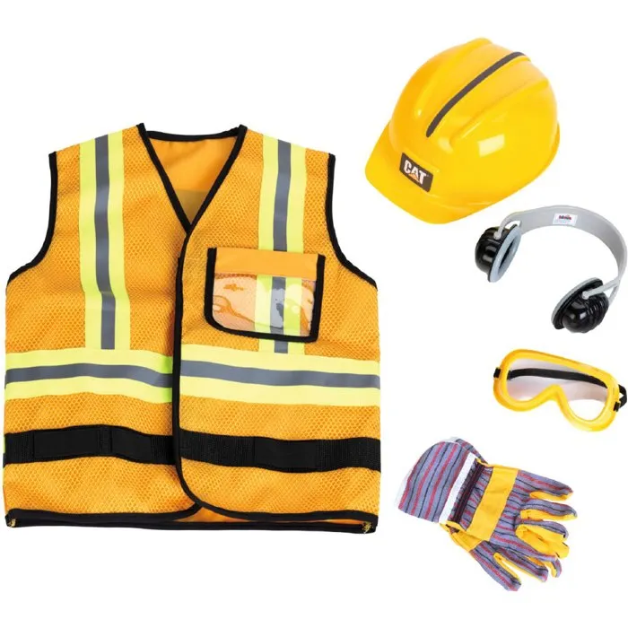Klein KL3224 - Chaleco de obrero de construcción con oruga y accesorios - Juguete de simulación para armar - Para mayores de 3 años