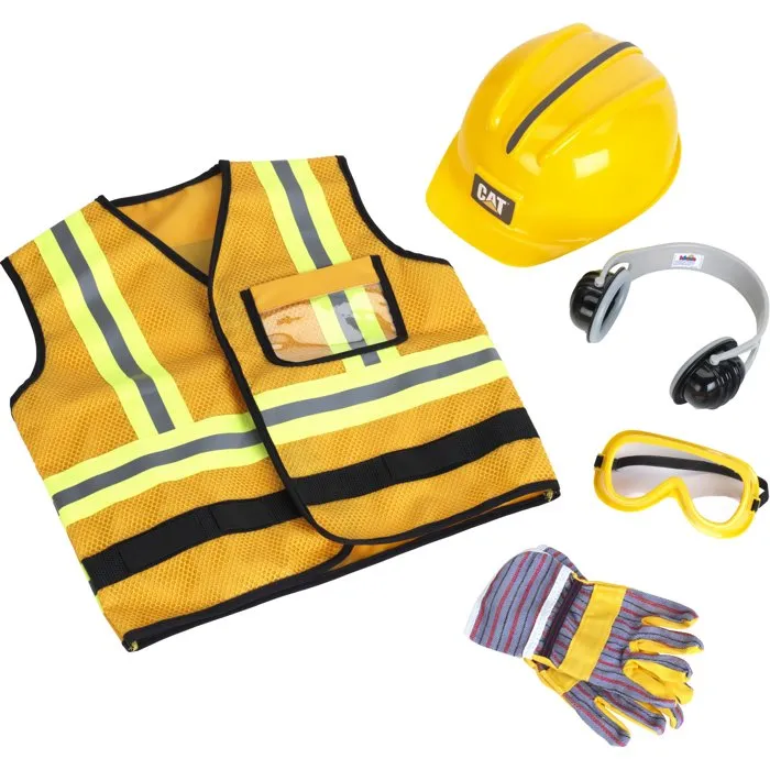 Klein KL3224 - Chaleco de obrero de construcción con oruga y accesorios - Juguete de simulación para armar - Para mayores de 3 años