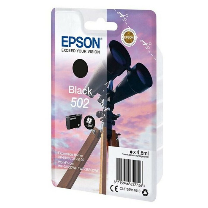 Epson Cartucho de Tinta 502 Magenta (C13T02V34010) Singlepack de Rendimiento Estándar