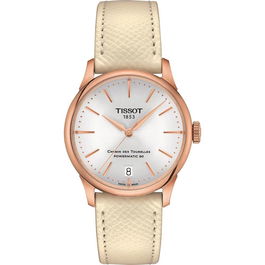 Reloj Mujer Tissot CHEMIN DES TOURELLES POWERMATIC 80 Dorado (Ø 35 mm)