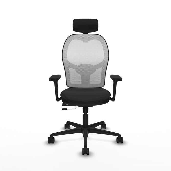 PIQUERAS Y CRESPO Silla de oficina Jorquera con mecanismo Sincro/Traslack, Negro y Blanco PIQUERAS Y CRESPO Silla de oficina Jorquera con mecanismo Sincro/Traslack, Negro y Blanco