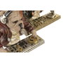DKD Home Decor Figura de Resina Perro DJ Multicolor (Pack de 2)