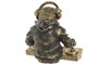 DKD Home Decor Figura de Resina Perro DJ Multicolor (Pack de 2)