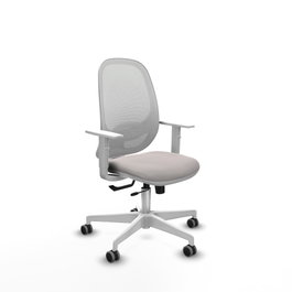 PIQUERAS Y CRESPO Silla de oficina Cilanco con mecanismo Sincro/Traslack Blanco