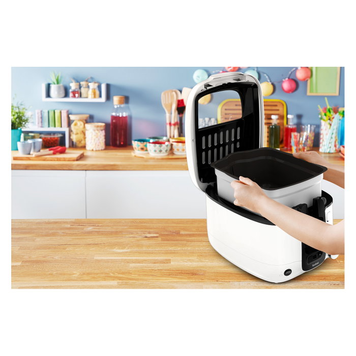 Tefal FR 3140 Super Uno con Temporizador, Blanco/Negro
