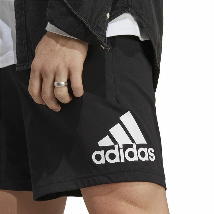 Pantalón Corto Deportivo Adidas Essentials Logo Negro