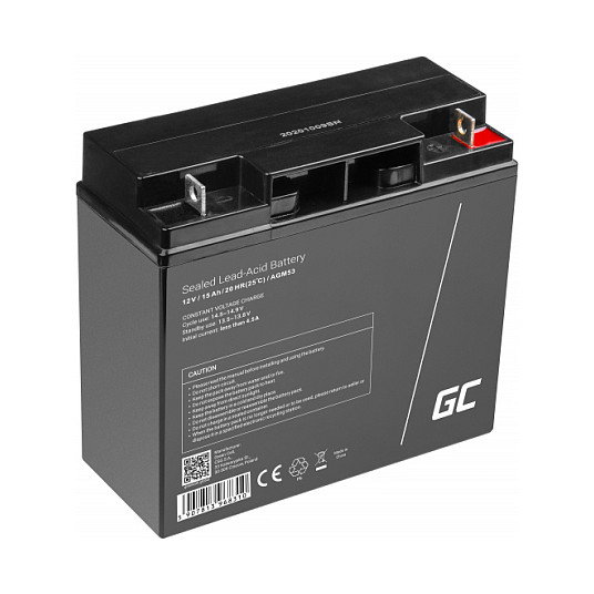 Green Cell AGM53 Batería de Plomo Ácido VRLA 12V 15Ah