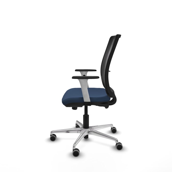 PIQUERAS Y CRESPO Silla de oficina Haches con mecanismo Sincro/Traslack Azul marino y Negro