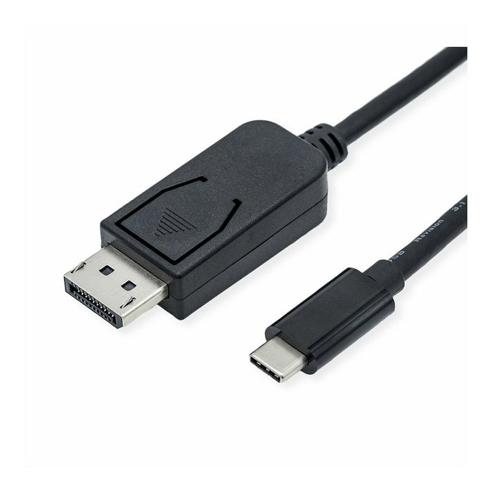 ROLINE 11.04.5836 Cable Adaptador USB-C a DisplayPort, 2m Macho/Macho, Negro ROLINE 11.04.5836 Cable Adaptador USB-C a DisplayPort, 2m Macho/Macho, Negro