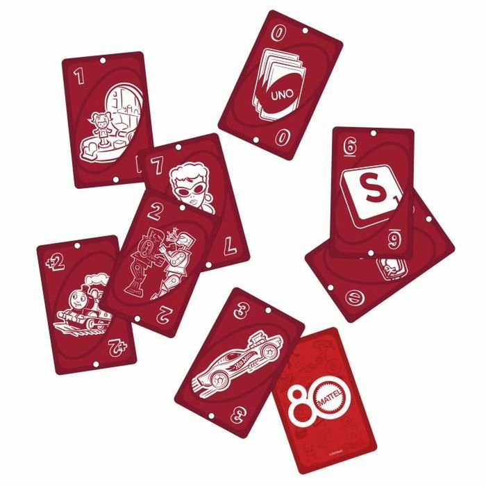 UNO Edición Rojo Rubí 80.º Aniversario de Mattel JGK30