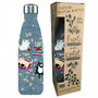 Enesco Botella Isotérmica de Acero Inoxidable 500ml, Black Crazy Cats de Michelle Allen, Mantiene Frío o Caliente 12-24h