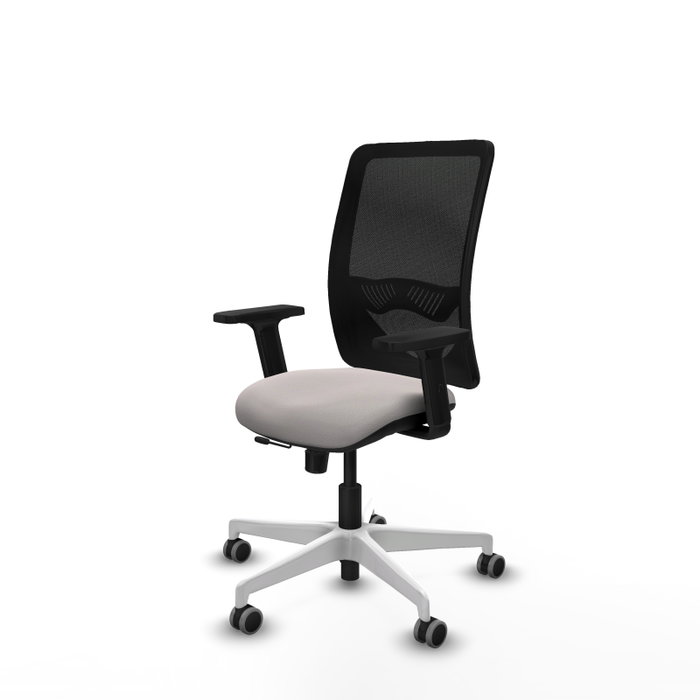 PIQUERAS Y CRESPO Silla de oficina Zulema Blanco/Negro con mecanismo Sincro/Traslack PIQUERAS Y CRESPO Silla de oficina Zulema Blanco/Negro con mecanismo Sincro/Traslack