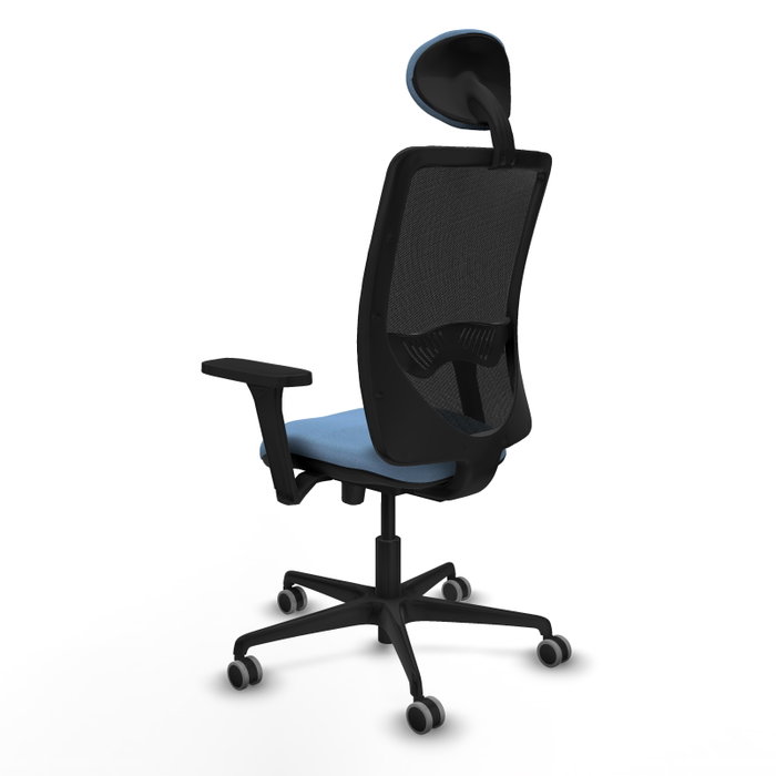 PIQUERAS Y CRESPO Silla de oficina Zulema con mecanismo Sincro/Traslack, Azul cielo y Negro PIQUERAS Y CRESPO Silla de oficina Zulema con mecanismo Sincro/Traslack, Azul cielo y Negro