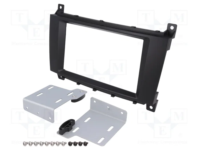 ACV Bastidor de montaje de radio para Mercedes 2 DIN, negro ACV Bastidor de montaje de radio para Mercedes 2 DIN, negro