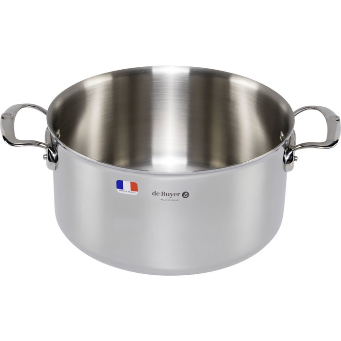 De Buyer Affinity Olla de acero inoxidable con tapa 28 cm De Buyer Affinity Olla de acero inoxidable con tapa 28 cm