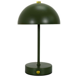 Home Deco Factory Lámpara De Mesa Recargable Verde Metal