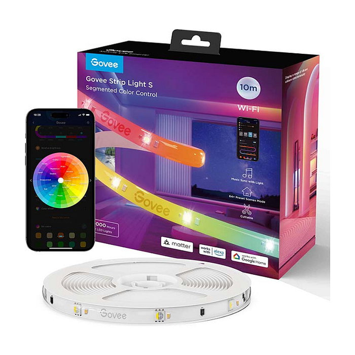 Govee Tira LED RGBICW 10m con soporte Matter Govee Tira LED RGBICW 10m con soporte Matter