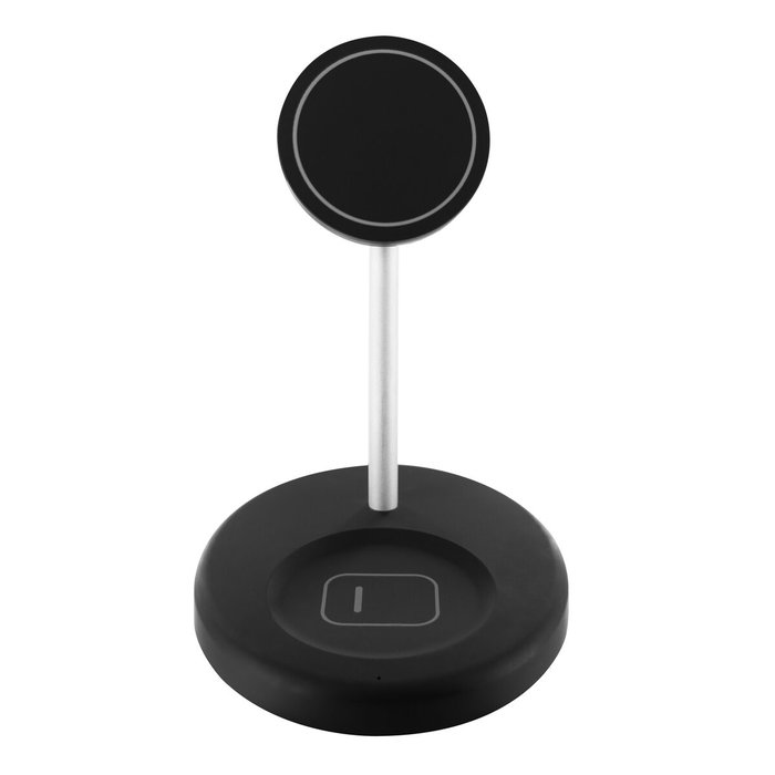 muvit for change cargador 2 en 1 soporte magsafe+iWatch/Airpod negro muvit for change cargador 2 en 1 soporte magsafe+iWatch/Airpod negro