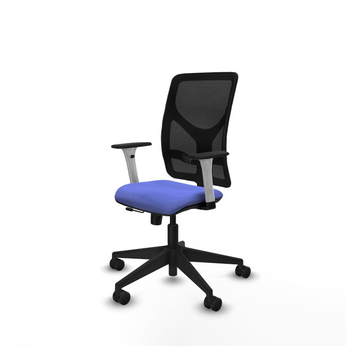 PIQUERAS Y CRESPO Silla de oficina Motilla con mecanismo Sincro/Traslack Azul claro