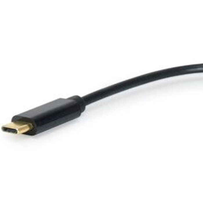 Equip 133469 Cable Adaptador USB-C a Audio DAC con 2 Salidas Jack 3.5mm Hembra para Auriculares y Micrófono - 0.15 m, Negro