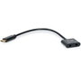 Equip 133469 Cable Adaptador USB-C a Audio DAC con 2 Salidas Jack 3.5mm Hembra para Auriculares y Micrófono - 0.15 m, Negro
