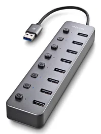 NGS IHUB8 Hub USB de 8 Puertos 3.2 Gen 1 Gris