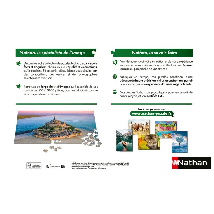 Nathan Rompecabezas 3000 Piezas Escape - El Pueblo de Santa Magdalena de Loic Lagarde, Colección Escape, Ref. 12001871, A partir de 14 años