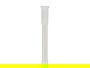 Berilo Barra Cortina Bañera Extensible 140-260 cm Blanco Metal (Set de 18)