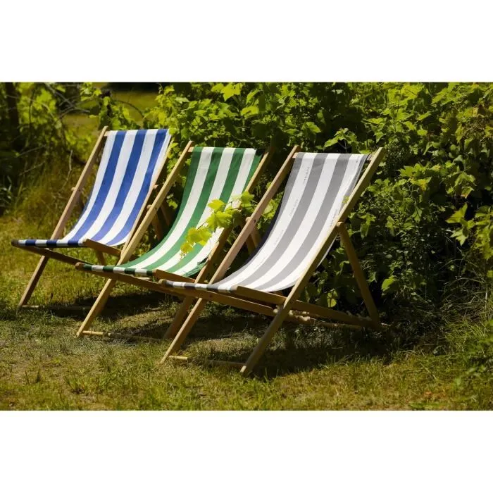 Jardin Prive Tumbona Cancale Lona Fija Verde Algodón 200gr/m² Estructura Haya Maciza FSC Multiposiciones Fabricado en Francia Jardin Prive Tumbona Cancale Lona Fija Verde Algodón 200gr/m² Estructura Haya Maciza FSC Multiposiciones Fabricado en Francia
