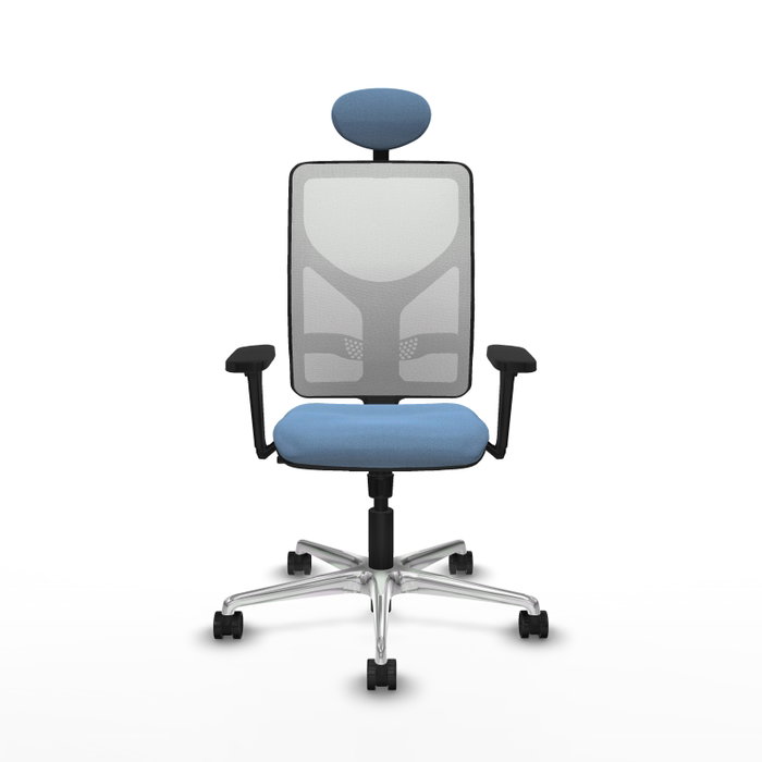 PIQUERAS Y CRESPO Silla de oficina Motilla Azul cielo y Blanco PIQUERAS Y CRESPO Silla de oficina Motilla Azul cielo y Blanco