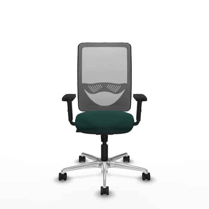 PIQUERAS Y CRESPO Silla de oficina Zulema con mecanismo Sincro, Verde botella y Gris PIQUERAS Y CRESPO Silla de oficina Zulema con mecanismo Sincro, Verde botella y Gris
