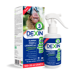 DEXIN ULTRA ANTI PIOJOS 3 MIN 100ML+20 GRATIS