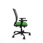 PIQUERAS Y CRESPO Silla de oficina Haches con mecanismo Sincro/Traslack, Verde y Gris