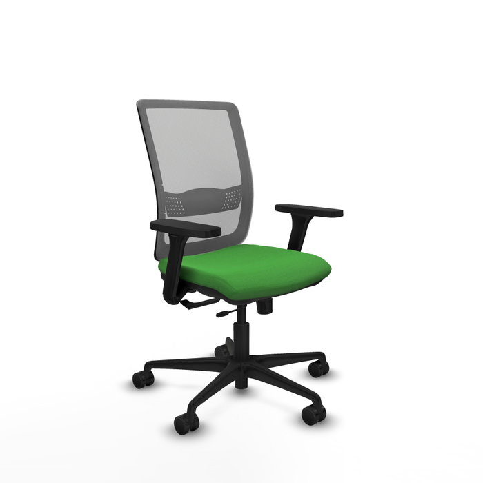 PIQUERAS Y CRESPO Silla de oficina Haches con mecanismo Sincro/Traslack, Verde y Gris PIQUERAS Y CRESPO Silla de oficina Haches con mecanismo Sincro/Traslack, Verde y Gris