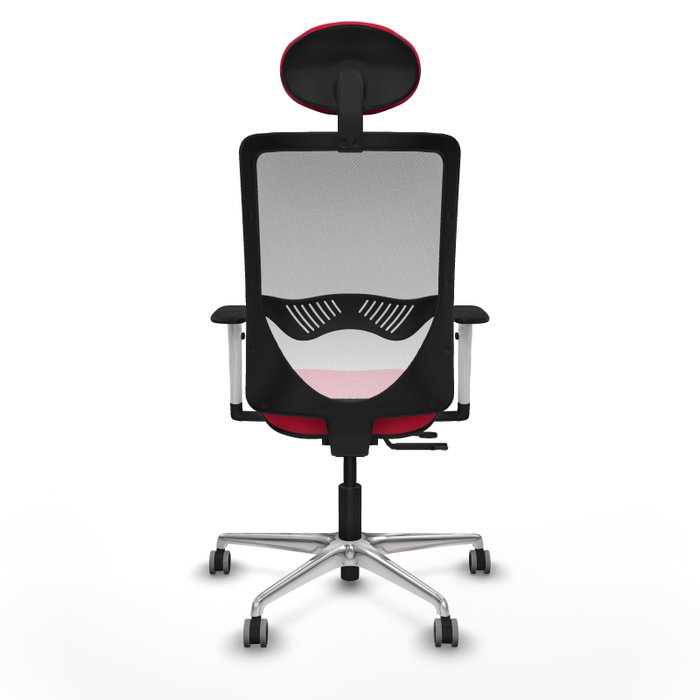 PIQUERAS Y CRESPO Silla de oficina Zulema con mecanismo Sincro/Traslack Rojo/Blanco PIQUERAS Y CRESPO Silla de oficina Zulema con mecanismo Sincro/Traslack Rojo/Blanco