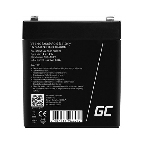 Green Cell AGM44 Batería de reemplazo 12V 4,5Ah