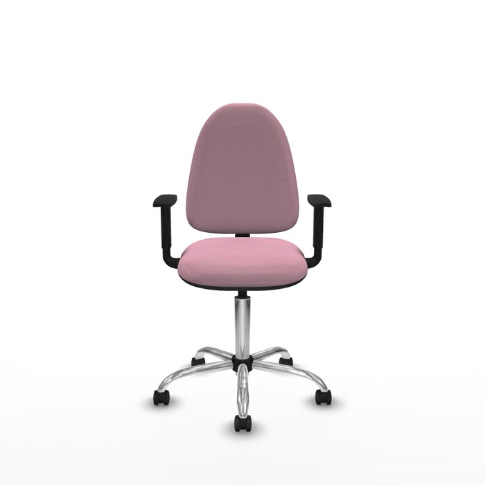 PIQUERAS Y CRESPO Silla de oficina Aýna Rosa con brazos 1D