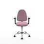 PIQUERAS Y CRESPO Silla de oficina Aýna Rosa con brazos 1D