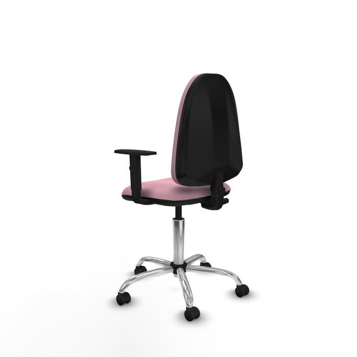 PIQUERAS Y CRESPO Silla de oficina Aýna Rosa con brazos 1D