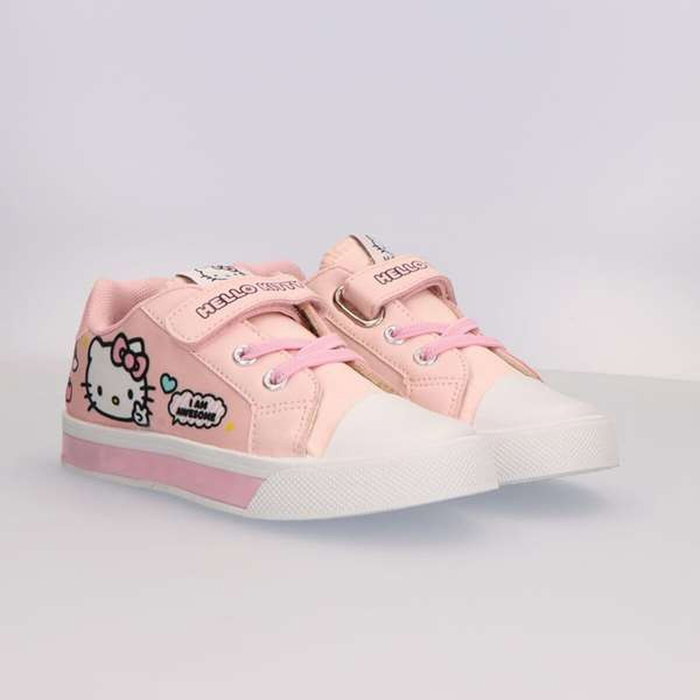 Cerdá Zapatilla Loneta Hello Kitty con Luces T029 - Pink