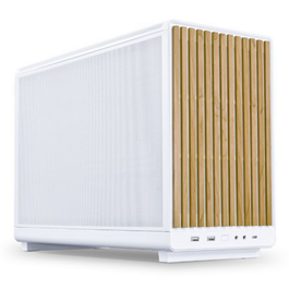 Lian Li A3-mATX-WD Caja para PC de torre media, formato micro-ATX, panel frontal de madera, color blanco S