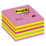 Post-It Cubo de Notas Adhesivas 76x76 mm Colores Neón y Pastel