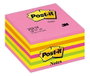 Post-It Cubo de Notas Adhesivas 76x76 mm Colores Neón y Pastel