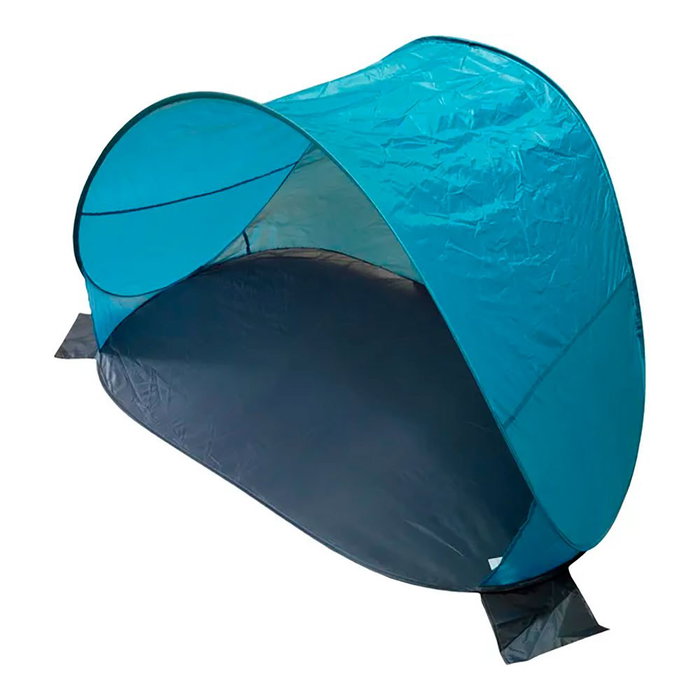 Outfit Tienda de Playa Pop-Up Plegable, No Requiere Ensamblaje, Azul/Gris, 140 x 98 x 75 cm Outfit Tienda de Playa Pop-Up Plegable, No Requiere Ensamblaje, Azul/Gris, 140 x 98 x 75 cm