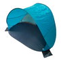 Outfit Tienda de Playa Pop-Up Plegable, No Requiere Ensamblaje, Azul/Gris, 140 x 98 x 75 cm